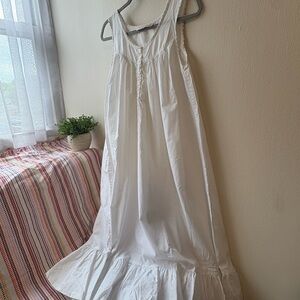 Vintage Victoria’s Secret Cotton Camisole Dress – Ruffle Hem – Size S